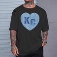 Kansas City Heart Kc Hearts I Love Kc Letters Blue Vintage T-Shirt Gifts for Him