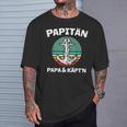 Kapitän Papa Segeln Boot Anker Papitän T-Shirt Geschenke für Ihn