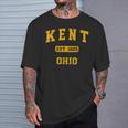 Kent Ohio Oh Vintage State Athletic Style T-Shirt Gifts for Him