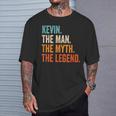 Kevin The Man The Myth The Legend First Name Kevin T-Shirt Gifts for Him