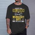 Kfz Mechaniker Werkstattgott Ist Jetzt Da Mechatroniker T-Shirt Geschenke für Ihn