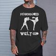 Kickboxing An Welt Aus Martial Arts Kickboxing S T-Shirt Geschenke für Ihn