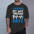 I Kicked My Way Through 100 Days Soccer 100 Days Of School T-Shirt Gifts for Him