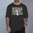 Kona Hawaii Surfing Big Wave Surf Kailua Vintage Big Island T-Shirt Gifts for Him