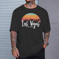 Las Vegas Nevada Sunset Vintage Retro Skyline T-Shirt Geschenke für Ihn