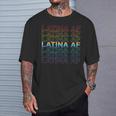 Latina Af Lgbtq Gay Pride Flag Rainbow T-Shirt Gifts for Him