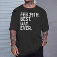 Leap Year Birthday Feb 29Th Best Day February Leap Day Bday T-Shirt Gifts for Him