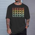 Leeds Retro Home Vintage City Hometown T-Shirt Gifts for Him