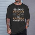 Legends Born In 1967 57Th Birthday 57 Years Old Bday Men T-Shirt Gifts for Him