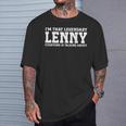 Lenny Personal Name First Name Lenny T-Shirt Gifts for Him