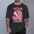 Let's Go Lesbians Lgbtq Lesbian Pride Month Cowgirl T-Shirt Gifts for Him
