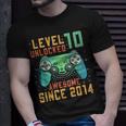 Level 10 Unlocked 10Th Birthday 10 Year Old Gamer Bday T-Shirt Gifts for Him
