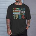 Level 40 Unlocked Since 1984 Video Gamer 40Th Birthday T-Shirt Gifts for Him
