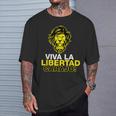 Libertarianismiva La Libertad Carajo Milei President T-Shirt Geschenke für Ihn