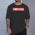 Limitless Inspirational Entrepreneur Motivational No Limit T-Shirt Gifts for Him