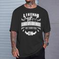 Lineman Like Us Or Not We Turn You For Linemen T-Shirt Gifts for Him