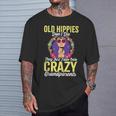 Losiejos Hippies No Mueren Simplemente Se Desvanecen Con Abuelos Locos Sin Mangas Camiseta unisex Regalos para él