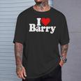 I Love Barry I Heart Barry T-Shirt Gifts for Him