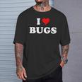 I Love Bugs T-Shirt Gifts for Him