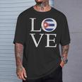 I Love Cuba Bandera Cubana Souvenir Love Camiseta unisex Regalos para él
