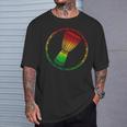 Love Djembe Drum A Rasta Flag Graphic For African Drumming T-Shirt Gifts for Him