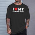 I Love My Girlfriend Gf Girlfriend Gf T-Shirt Gifts for Him