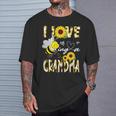 I Love Being A Grandma Sunflower Bee Lover Mother's Day Cute T-Shirt Gifts for Him