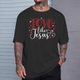 Love Like Jesus Valentines Day Hearts T-Shirt Gifts for Him
