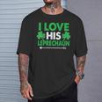 I Love His Leprechaun- St Patrick's Day Couples T-Shirt Gifts for Him