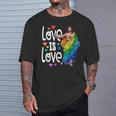 Love Is Love Pride Gay Jesus Pride For Women T-Shirt Gifts for Him