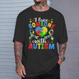 I Love Someone With Autism Awareness Heart Puzzle Pieces T-Shirt Gifts for Him
