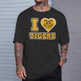 I Love Tigers Tigercat Tiger T-Shirt Gifts for Him