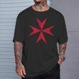 Maltese Cross Cruz De Malta T-Shirt Gifts for Him