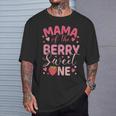 Mama Of The Berry Sweet One Strawberry First Birthday T-Shirt Gifts for Him