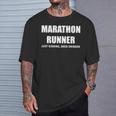 Marathon Runner Just Kidding Beer Drinker T-Shirt Gifts for Him