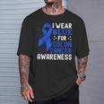 In March I Wear Blue For Colorectal Colon Cancer Awareness T-Shirt Gifts for Him