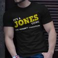 Matching Jones Family Name Its A Jones Surname Thing T-Shirt Gifts for Him