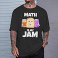 Math Is My Jam Math Lover Graphic Print T-Shirt Gifts for Him