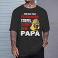 Mein Held Feuerwehrmann Papa T-Shirt, Feuerwehr Motiv Tee Geschenke für Ihn