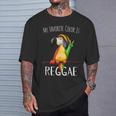 Meine Lieblingsfarbe Ist Reggae Casual Rasta Parrot T-Shirt Geschenke für Ihn
