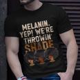 Melanin We're Throwing Shade Black Pride African Girls T-Shirt Gifts for Him