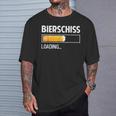Men's Bierschiss Saufen Bier Malle Witz Saying Black T-Shirt Geschenke für Ihn