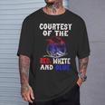 Men's Courtesy Red White And Blue T-Shirt Gifts for Him