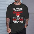 Men's Franke Franken Coat Of Arms Franke Middle Franken T-Shirt Geschenke für Ihn
