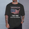 Merica Two Time World War Champions Champs T-Shirt Gifts for Him