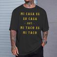 Mi Taco Es Mi Taco Cinco De Mayo Mexican Food Spanish Meme T-Shirt Gifts for Him