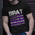 Military Brat Purple Up American Flag April Military Child T-Shirt Gifts for Him