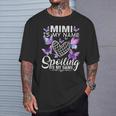 Mimi Is My Name Spoiling Is My Game Cute Butterflies Print T-Shirt Gifts for Him