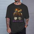 Monster Truck Mom Monster Truck Lovers Messy Bun T-Shirt Gifts for Him