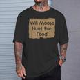 Moose Hunting Bull Hunter GagT-Shirt Gifts for Him